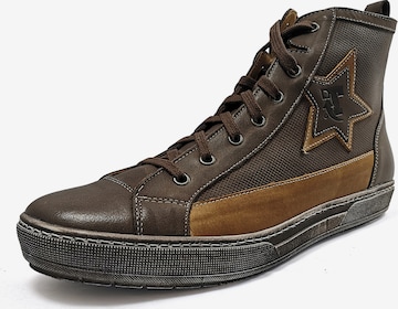 TIGGERS High-Top Sneakers in Brown: front