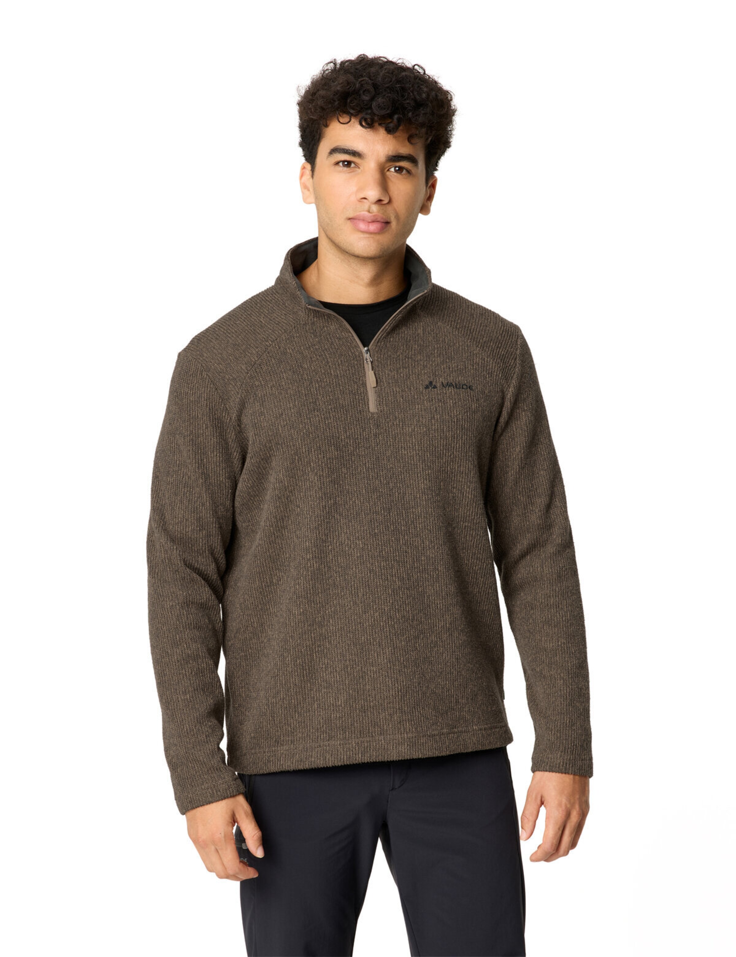 VAUDE Sports sweater 'Tesero II' in Beige: front