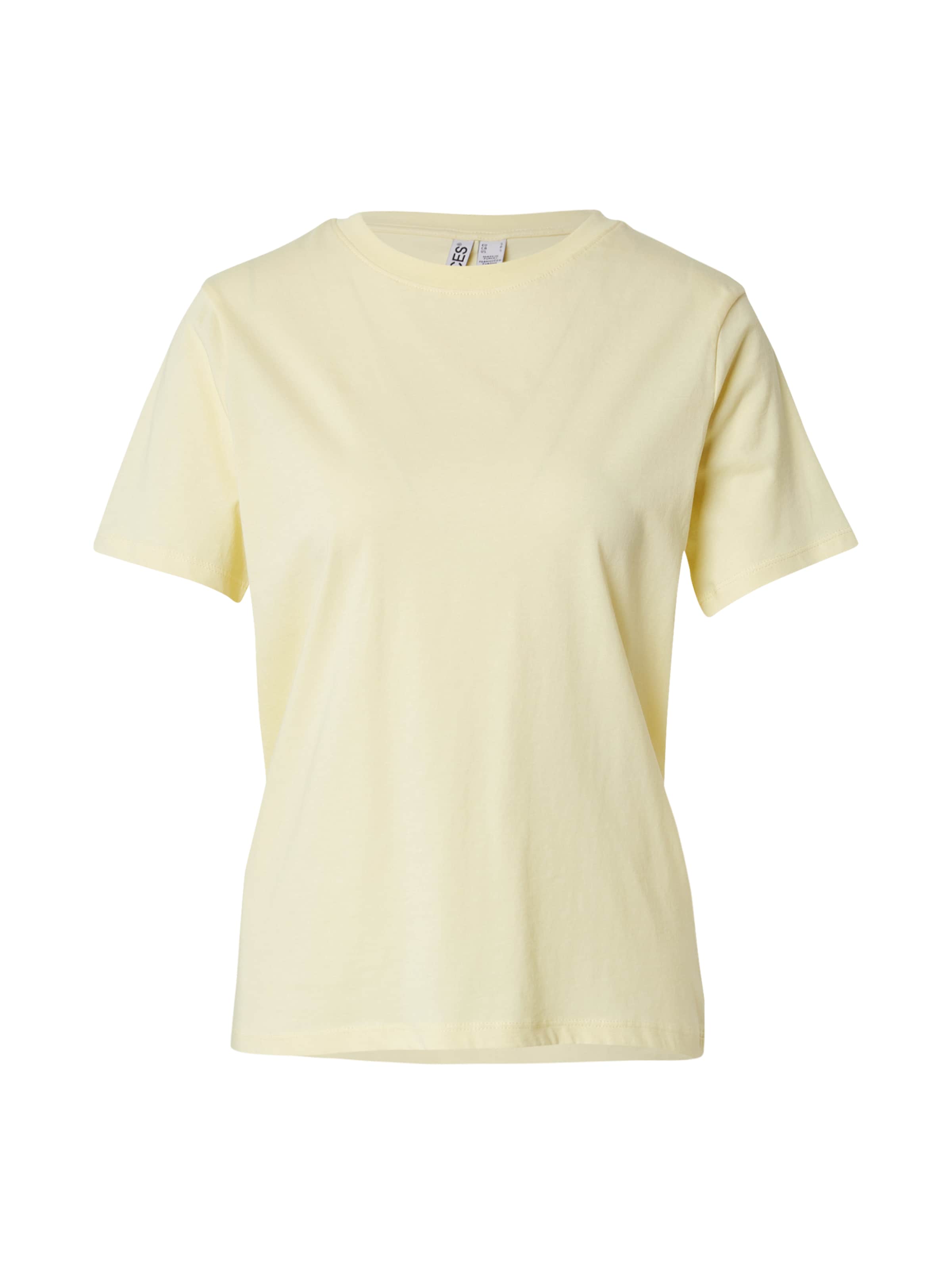 T-shirt 'PCRia' PIECES en jaune : devant