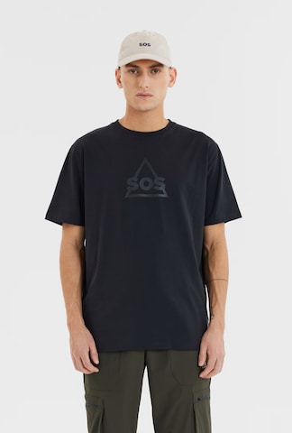SOS Shirt 'Kvitfjell' in Black: front