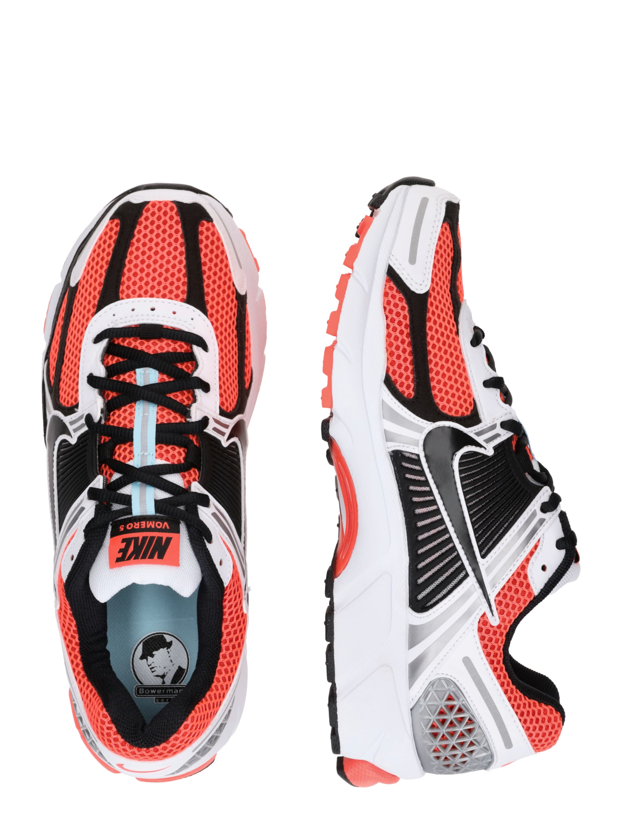 Baskets basses 'ZOOM VOMERO 5' Nike Sportswear en rouge : sur le côté