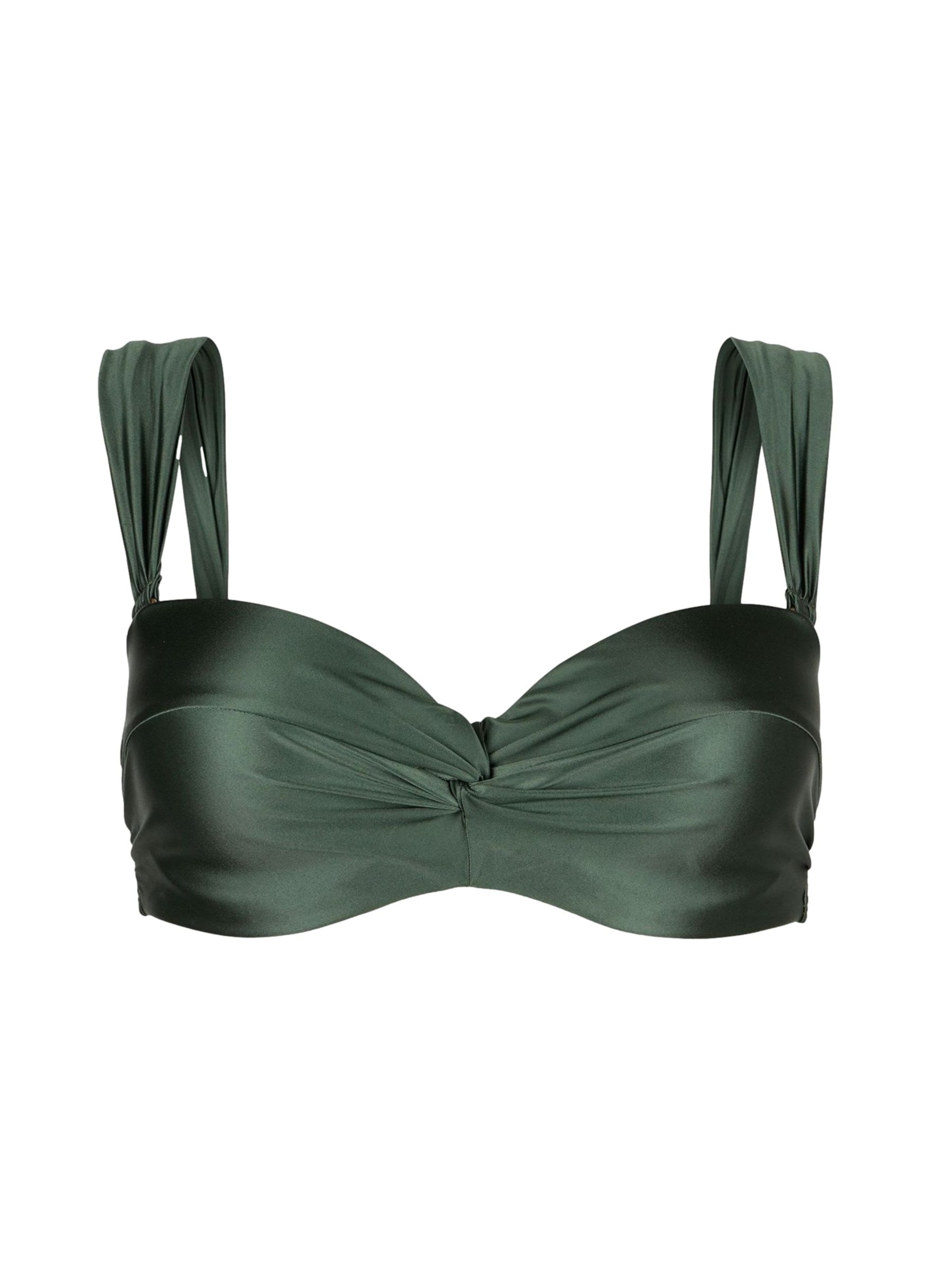 Bandeau Hauts de bikini Mint Velvet en vert : devant