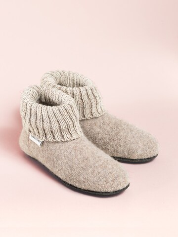 Gottstein Slippers 'Hüttenschuhe Alpine Boot FE' in Beige
