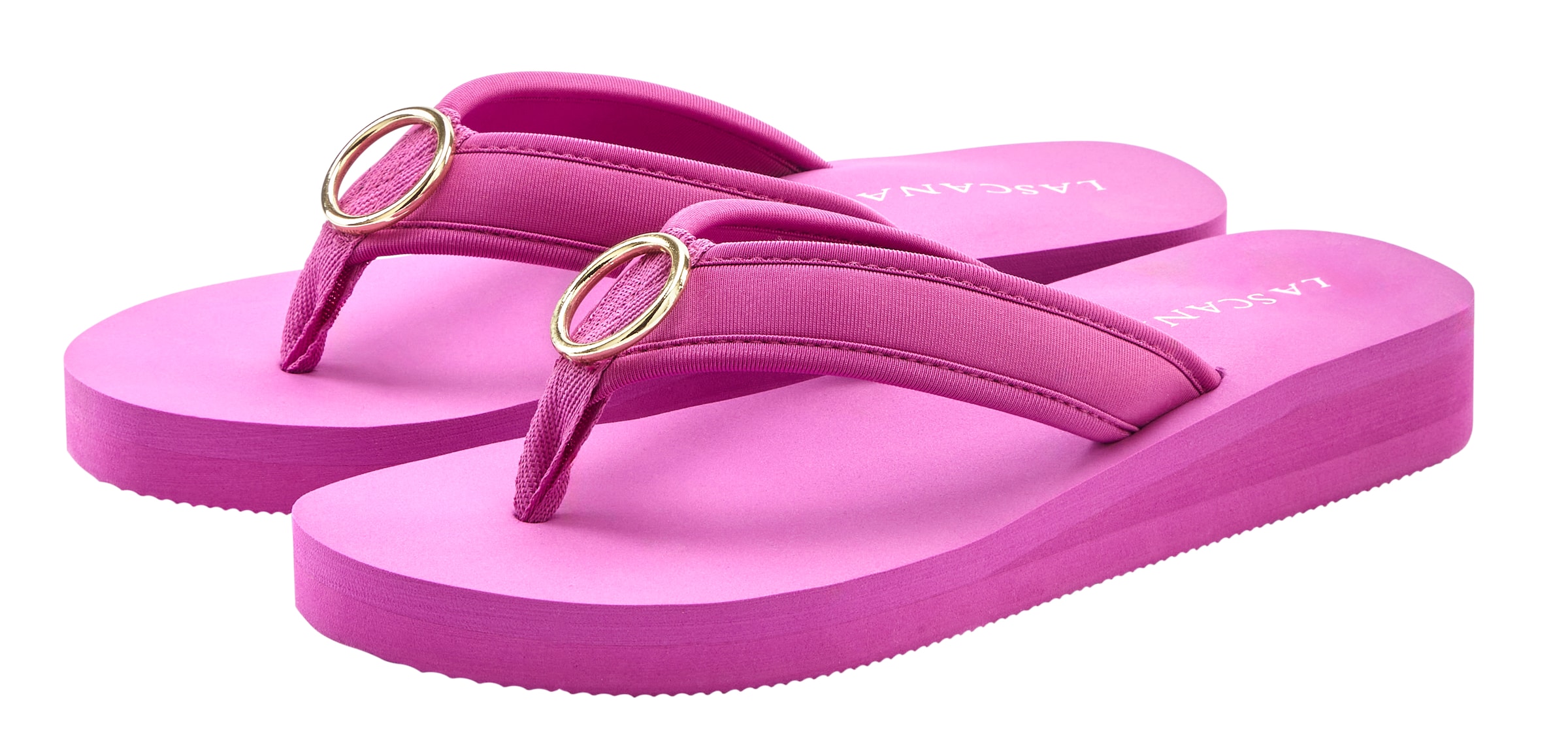 Flip-flops de la LASCANA pe roz: față