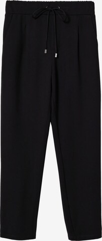 MANGO Pleat-Front Pants 'Florida' in Black: front