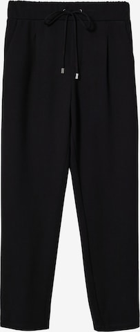 Regular Pantalon à pince 'Florida' MANGO en noir : devant