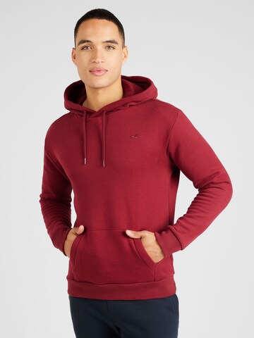 HOLLISTERSweater majica - crvena boja: prednji dio