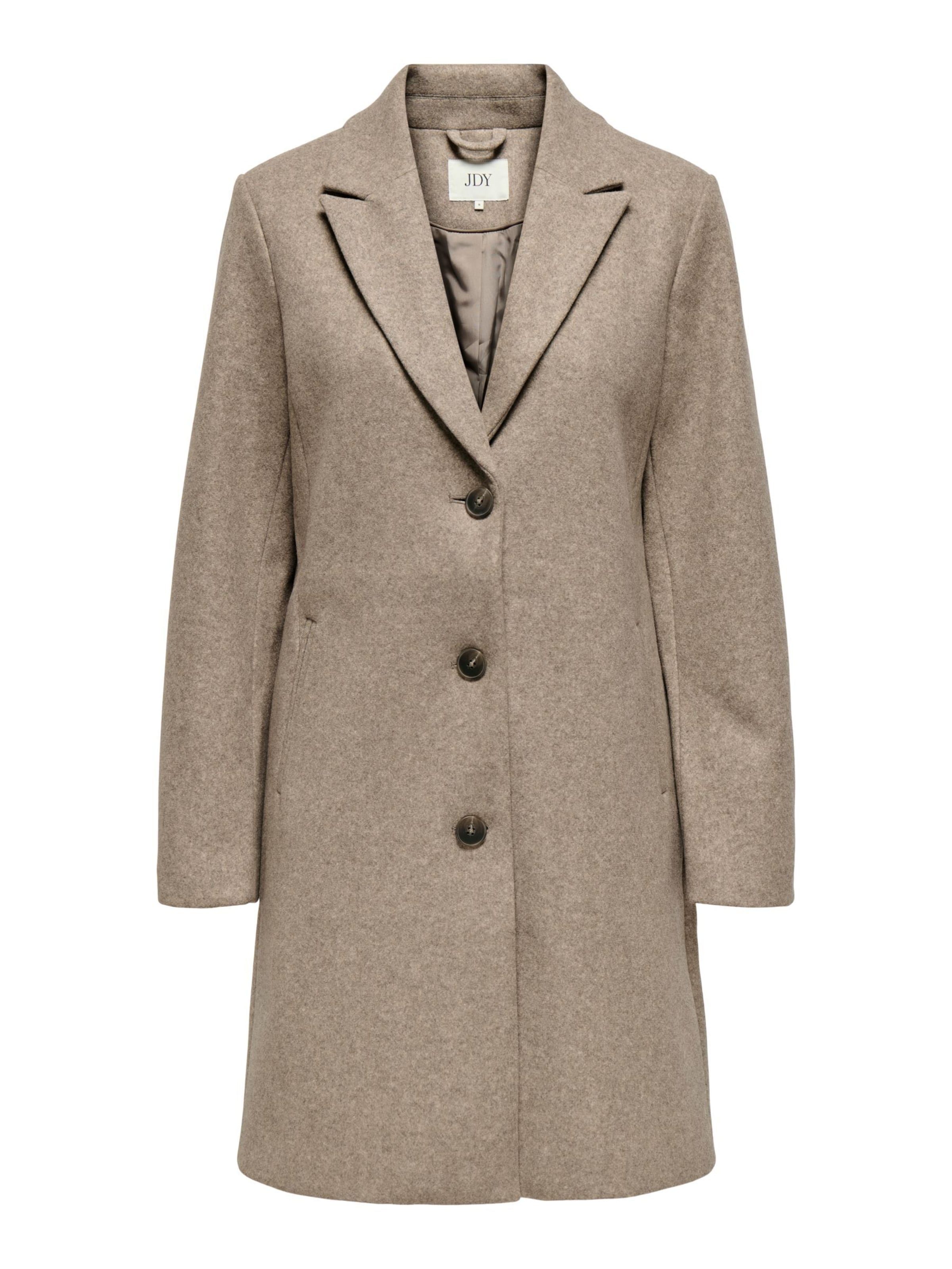 JDY Between-Seasons Coat 'JDYEcho' in Beige: front
