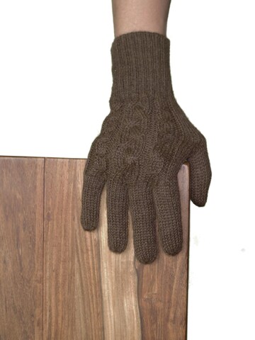Posh Gear Full finger gloves 'Guantibrada' in Brown: front