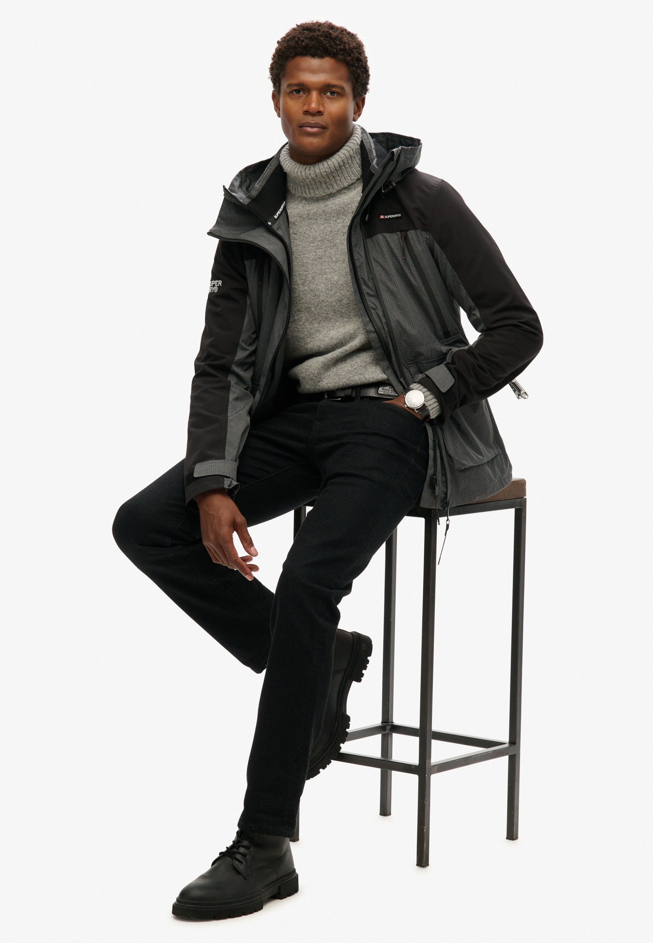 Veste d’hiver Superdry & Co en gris