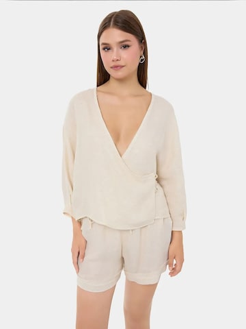 Hiccup Broekpak in Beige: voorkant