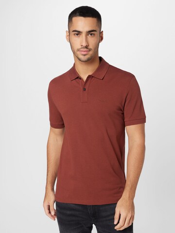 BOSS Black Shirt 'Pallas' in Brown: front