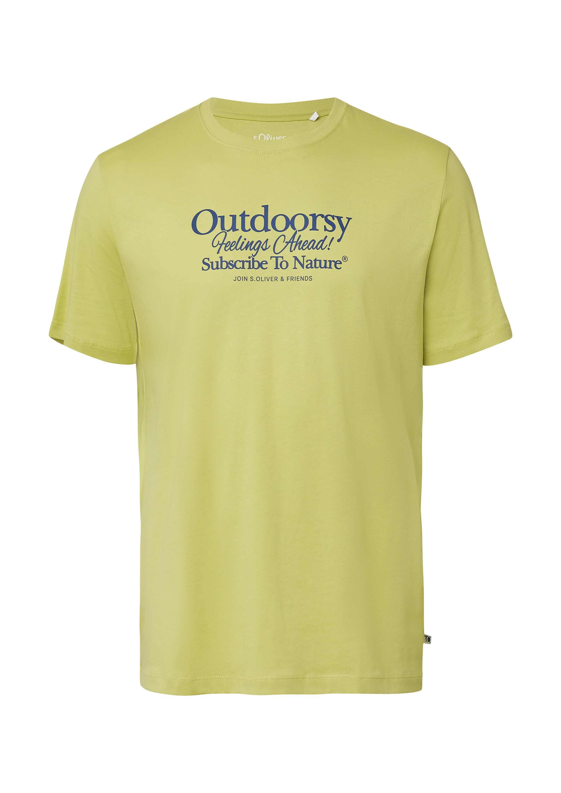 s.Oliver Men Big Sizes T-Shirt in Grün: Vorderseite
