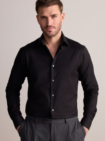 Next Slim fit Overhemd in Zwart: voorkant