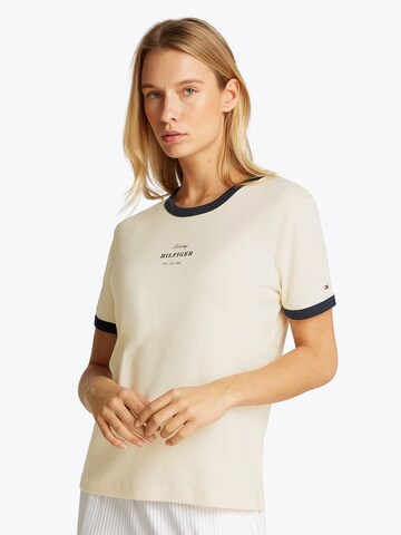 Maglietta di TOMMY HILFIGER in beige: frontale