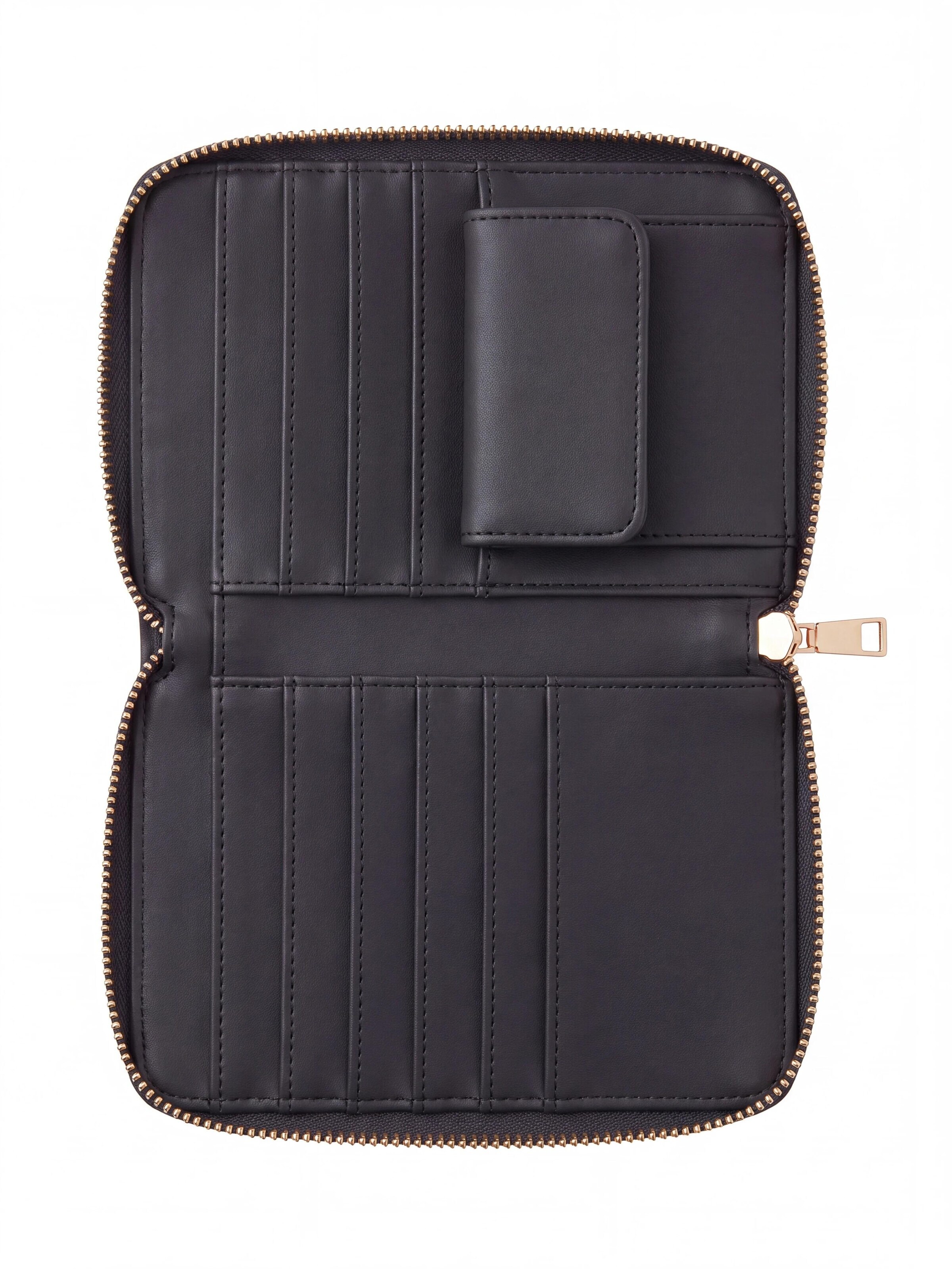MILLYMILK® Portemonnee 'PURA MEDIUM' in Zwart
