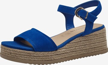 Sandales TAMARIS en bleu : devant