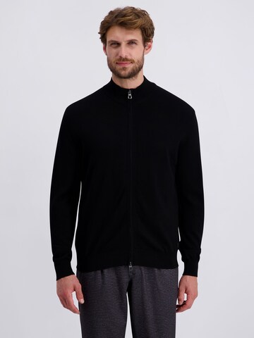 PIERRE CARDIN Gebreid vest in Zwart: voorkant