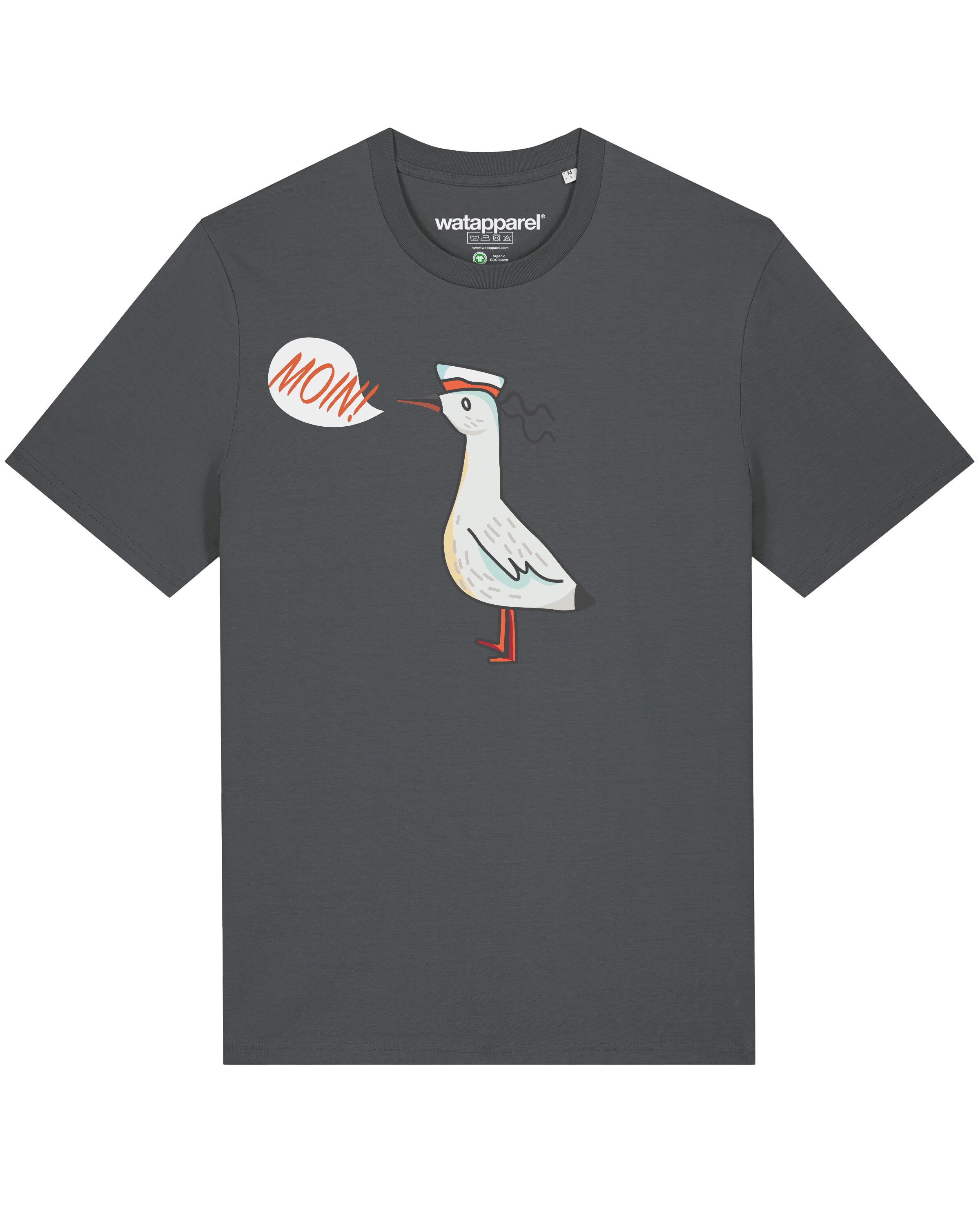 T-Shirt Watapparel en gris : devant