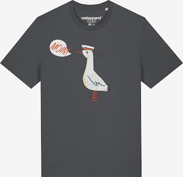 T-Shirt Watapparel en gris : devant
