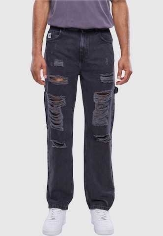 Karl Kani Regular Jeans in Zwart: voorkant