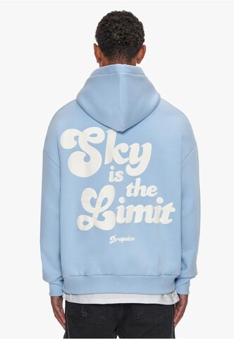 Dropsize Sweatshirt 'Sky is the Limit' in Blauw: voorkant