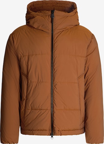 STRELLSON Winter Jacket 'Smooth' in Brown: front