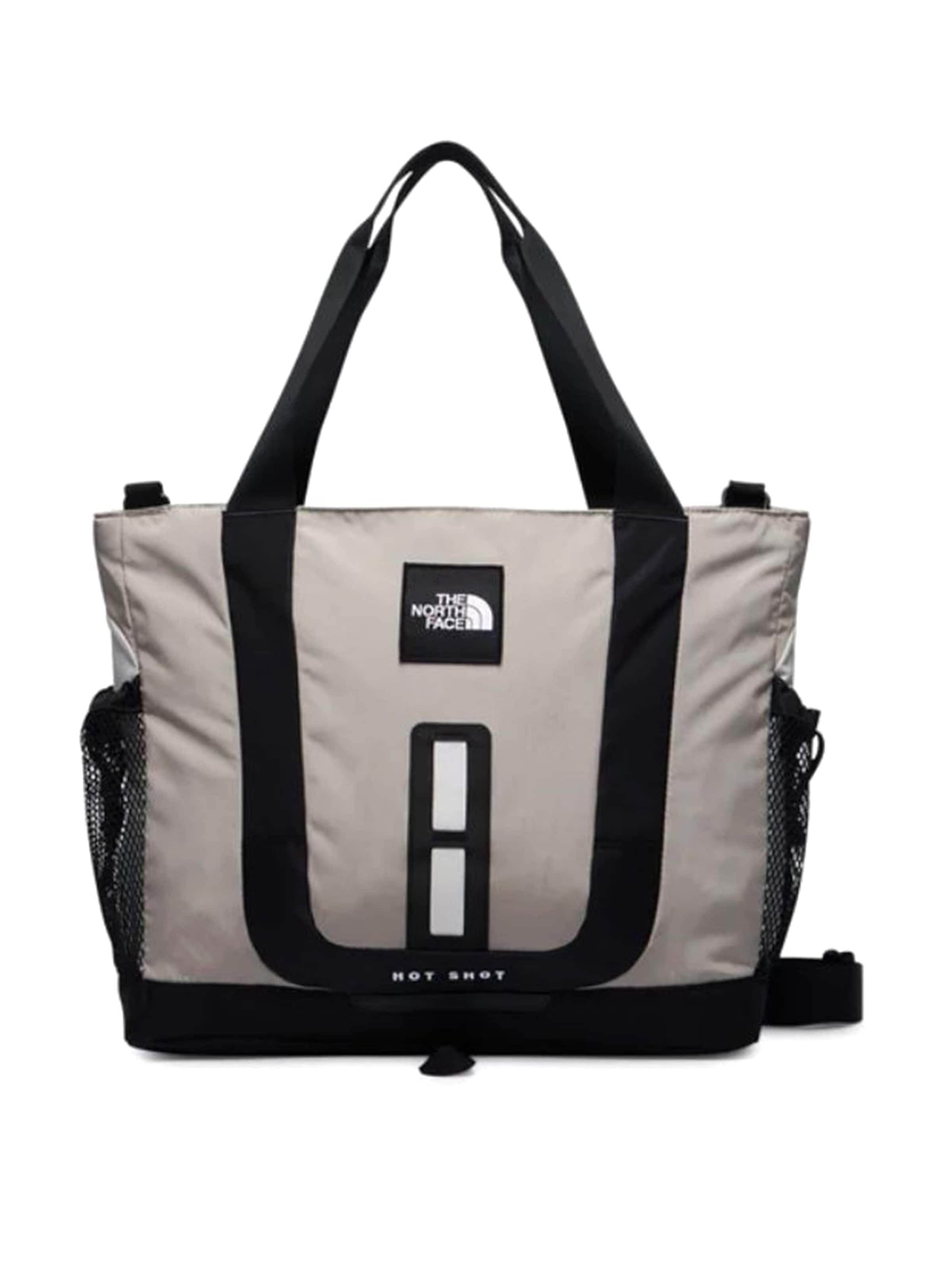 Sac de voyage 'HOT SHOT TOTE STONE SLAB / CUMULUS CLOUD' THE NORTH FACE en beige : devant