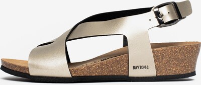 Bayton Sandales 'Salamanque' en marron / or / noir, Vue avec produit
