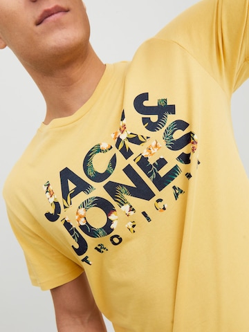 JACK & JONES Tričko 'Becs' – žlutá