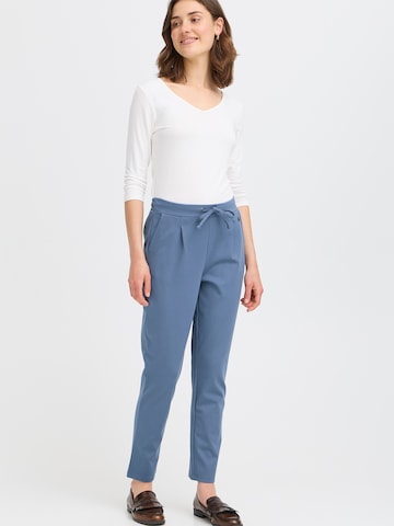 Fransa Regular Pleat-Front Pants 'FRZASTRETCH 1' in Blue