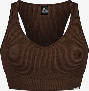 Smilodox Sports Bra 'Amaze Pro' in Brown: front