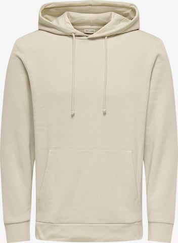 Only & Sons Sweatshirt in Beige: front