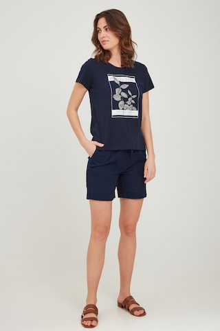 Fransa Regular Shorts in Blau