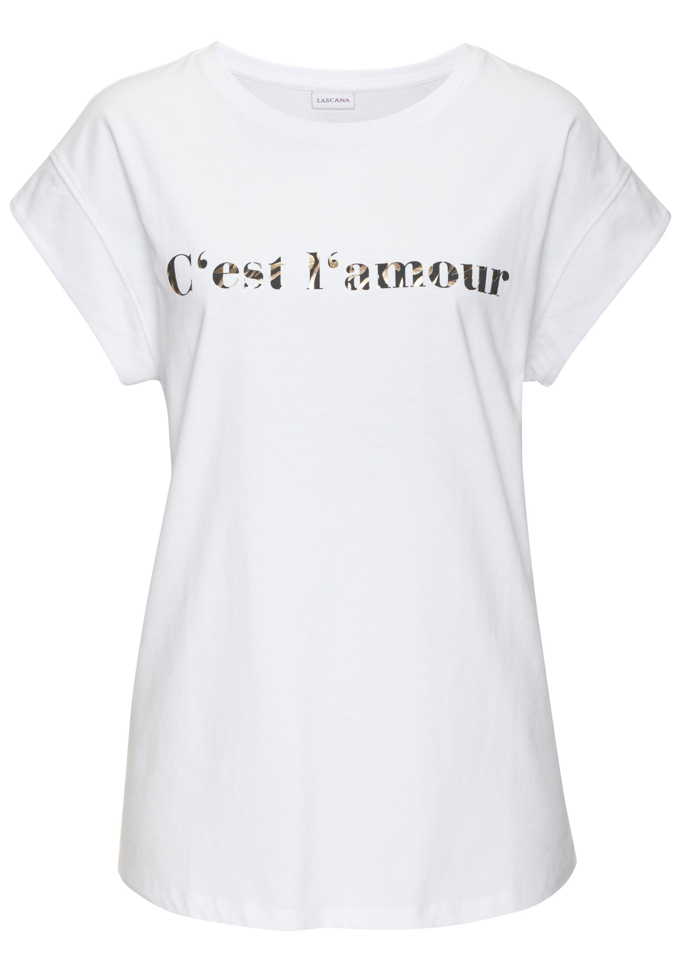 LASCANA Shirt in White: front