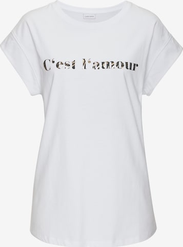 LASCANA Shirt in White: front
