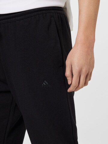 ADIDAS SPORTSWEAR Tapered Sports trousers 'All Szn' in Black