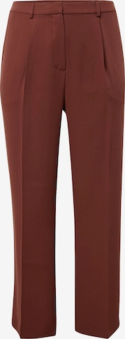 CITA MAASS co-created by ABOUT YOU Wide leg Trousers with creases 'Francesca' in Red: front