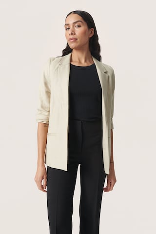 SOAKED IN LUXURY Blazer 'Malia' in Beige: front