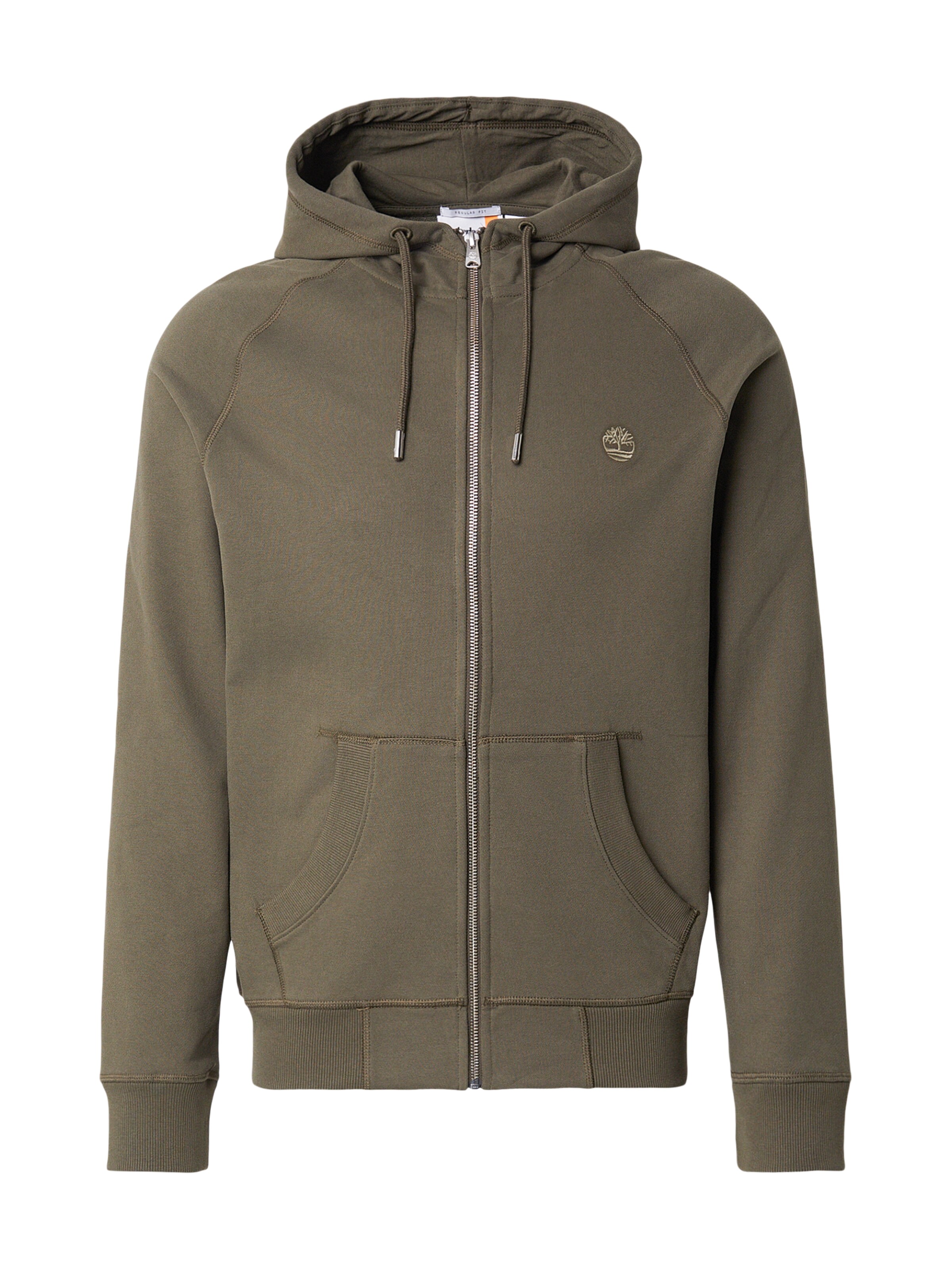 TIMBERLAND Ζακέτα φούτερ σε πράσινο: μπροστά