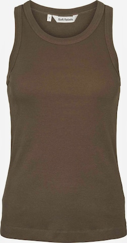 Soft Rebels - Top ' SRAdelinn ' em castanho: frente