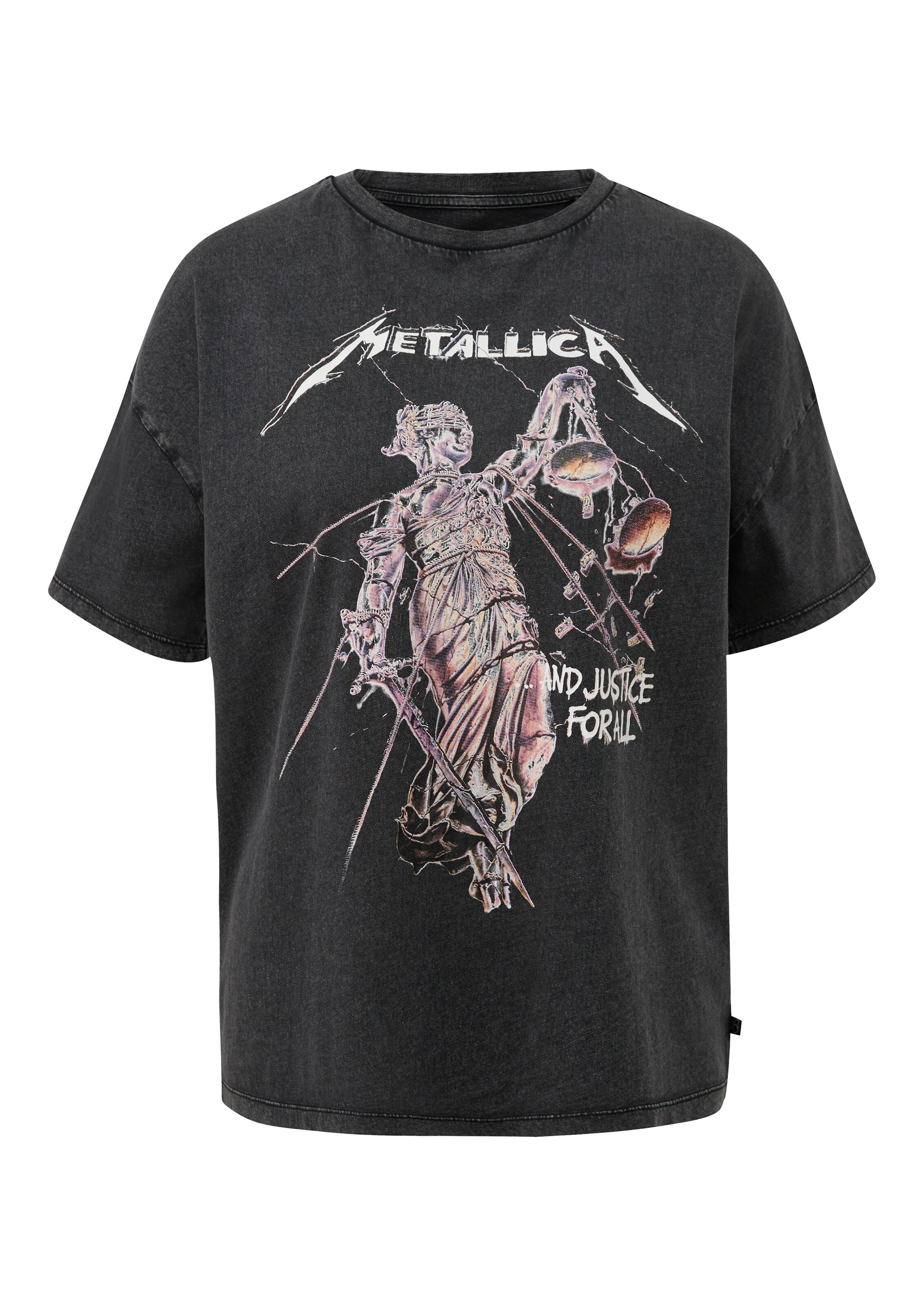 QS Shirt in Zwart: voorkant