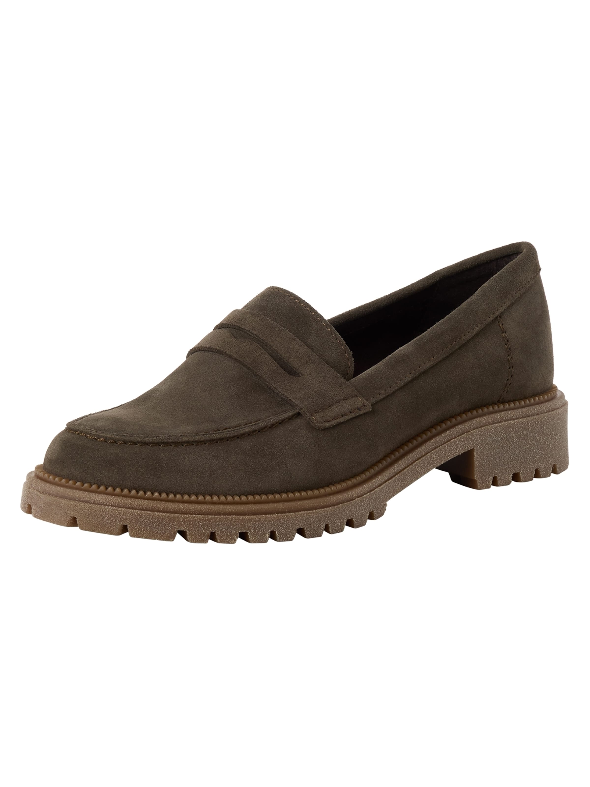 Chaussure basse Tamaris en vert : devant