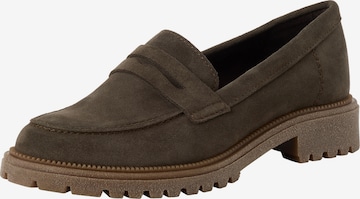 Chaussure basse Tamaris en vert : devant