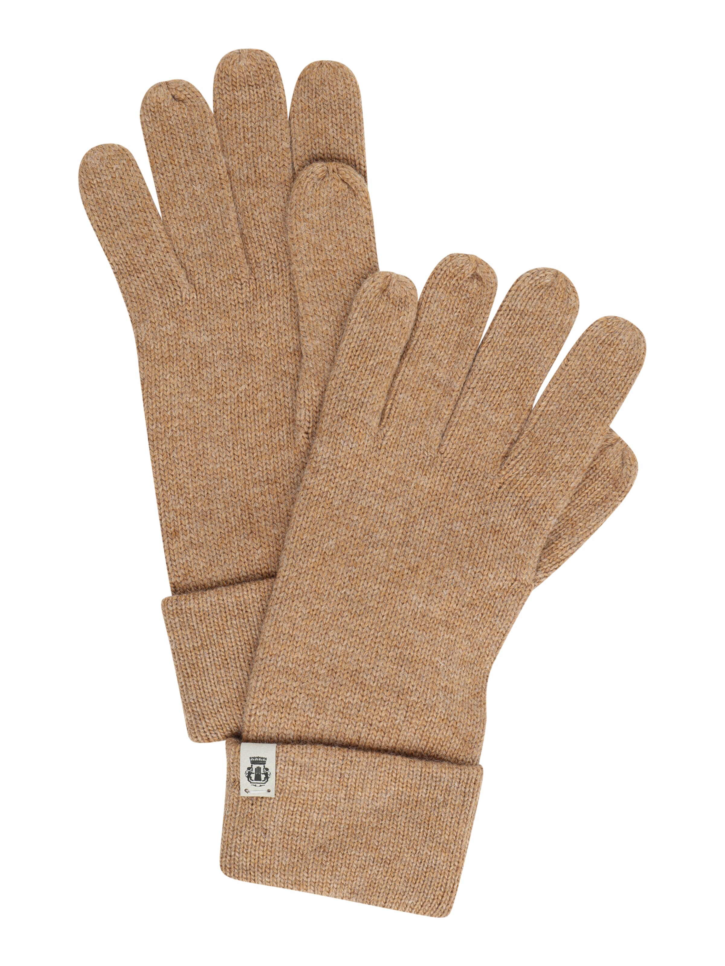 Roeckl Full Finger Gloves 'ESSENTIALS' in Beige: front