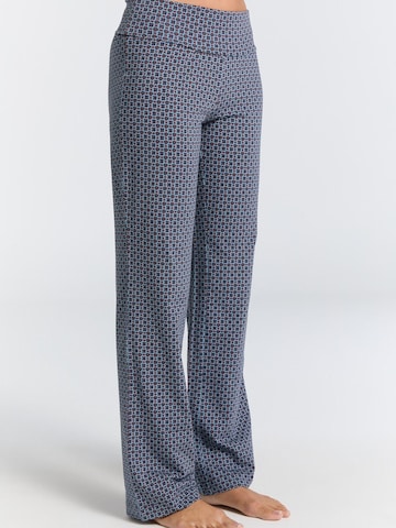 Leela COTTON Wide leg Pants 'Damen Bio-Baumwoll Komforthose' in Blue