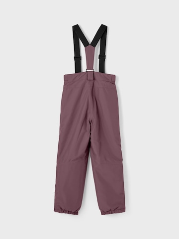 NAME IT Regular Athletic Pants 'Solid' in Purple