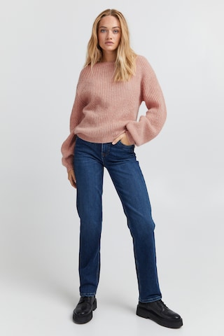 PULZ Jeans Strickpullover 'IRIS' in Pink