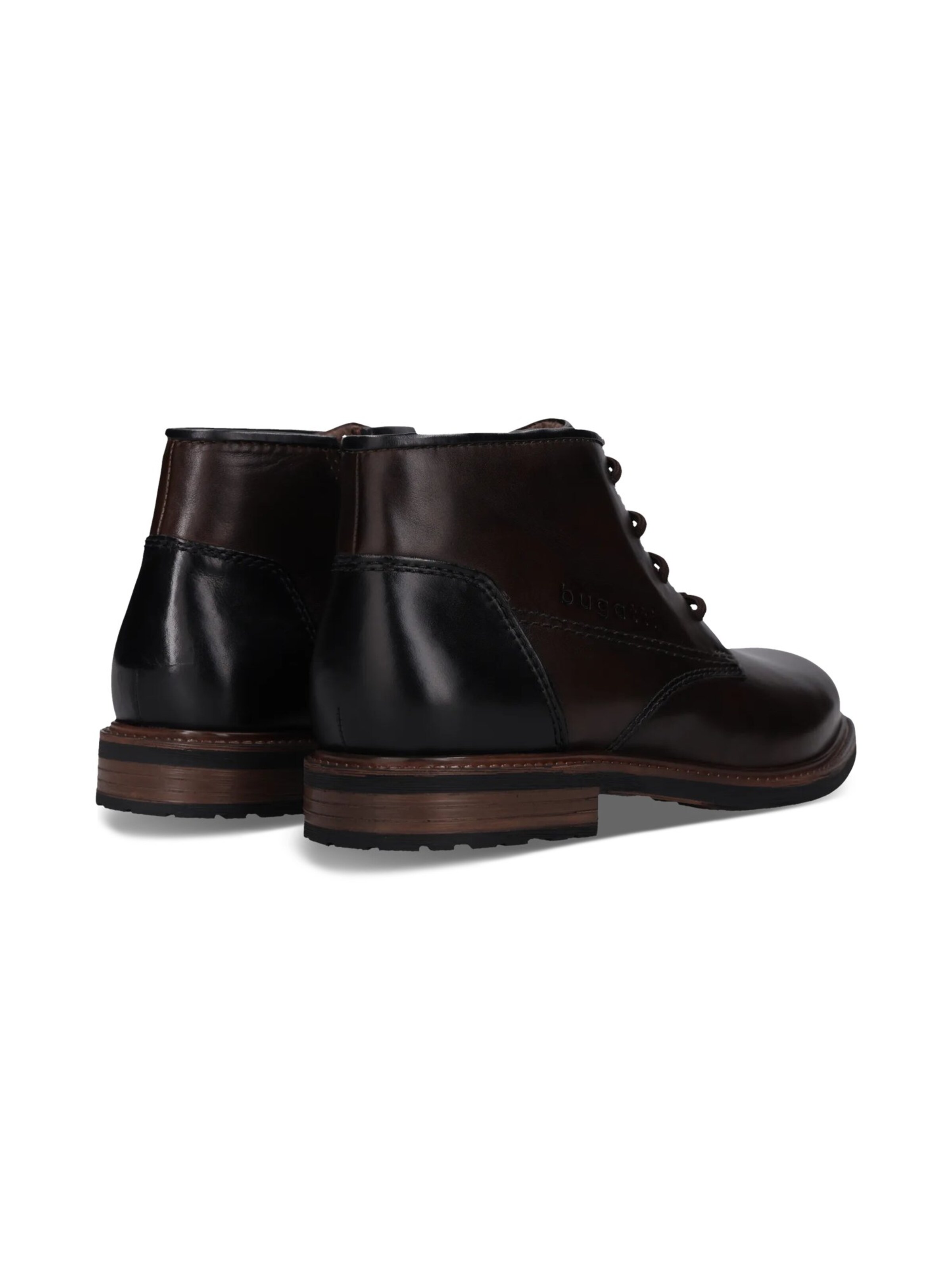Boots stringati di bugatti in marrone