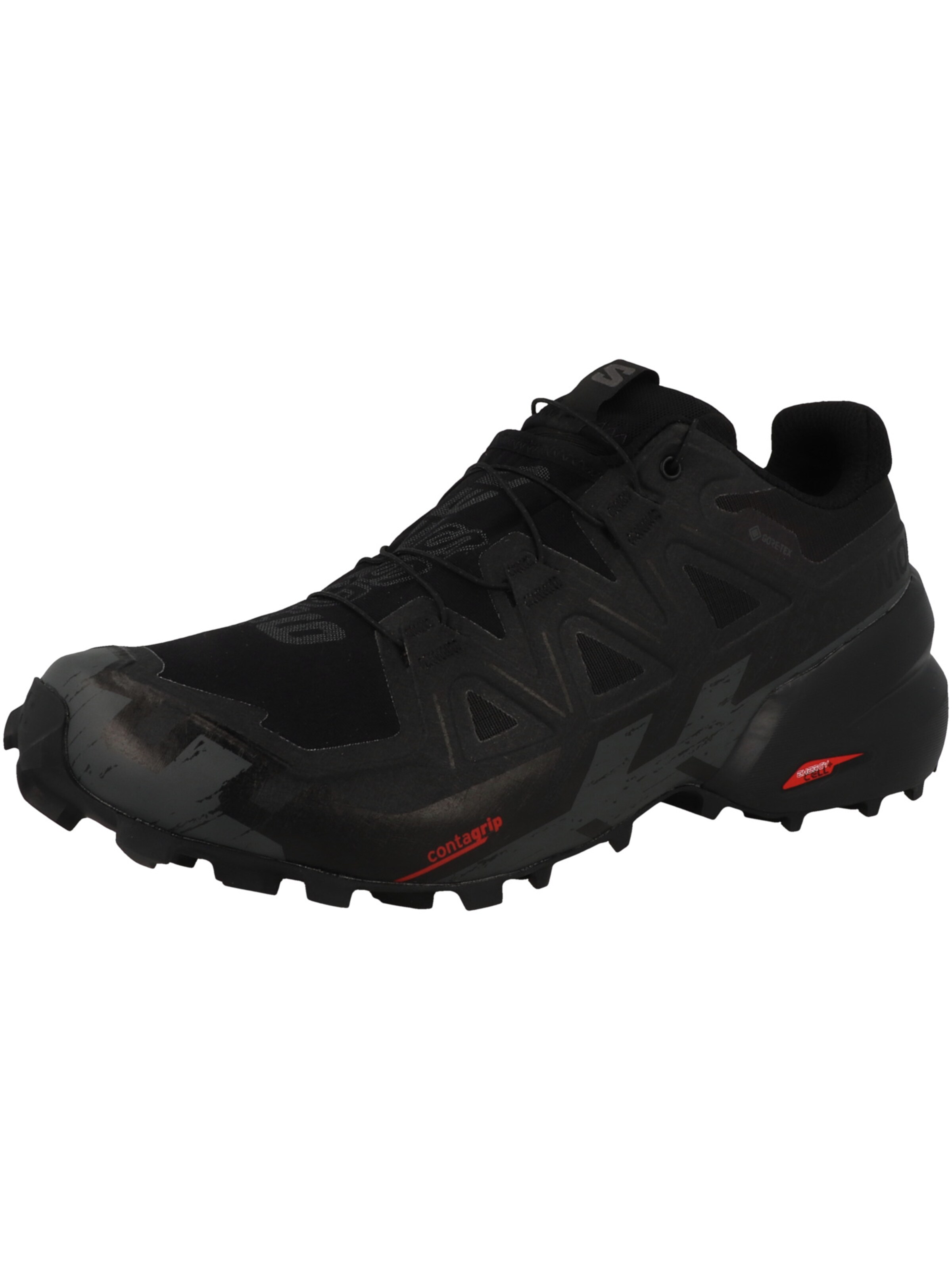 SALOMON Running Shoes 'Speedcross 6 GTX' in Black: front